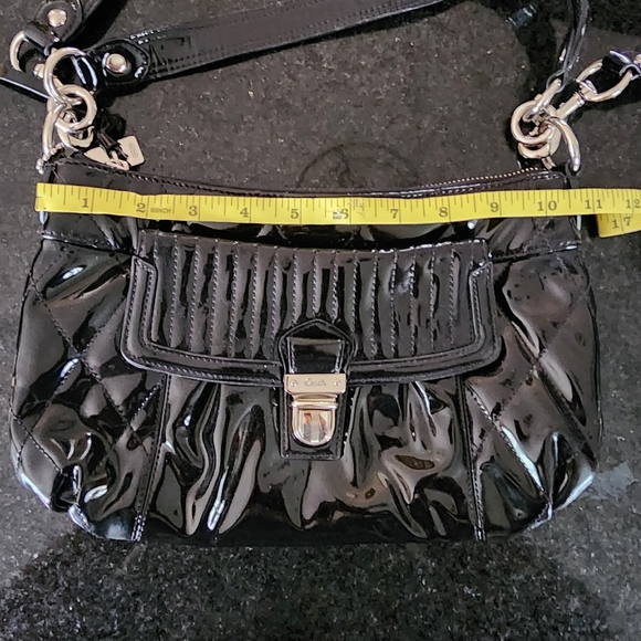 Coach handbag poppy black pattent liquid gloss - Picture 11 of 12